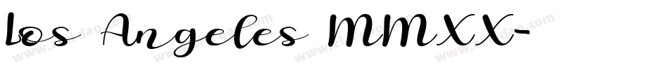 Los Angeles MMXX字体转换